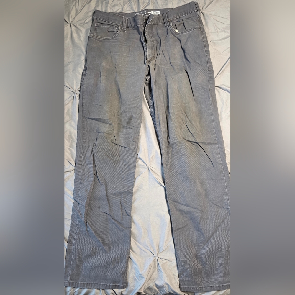 Carhartt Men’s Relaxed Fit Work Pants – Gray – Utility Pocket